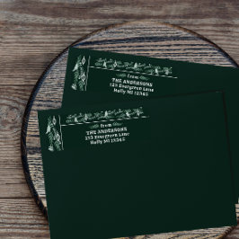 Intricentierte Evergreen Garland Moderner Urlaub R