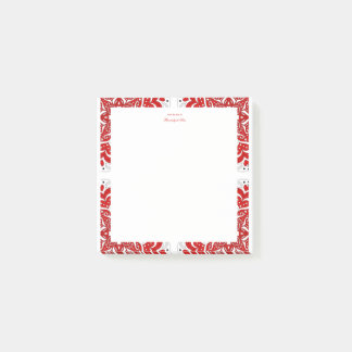 Intricierte Lieben - Rot - Post it Post-it Klebezettel