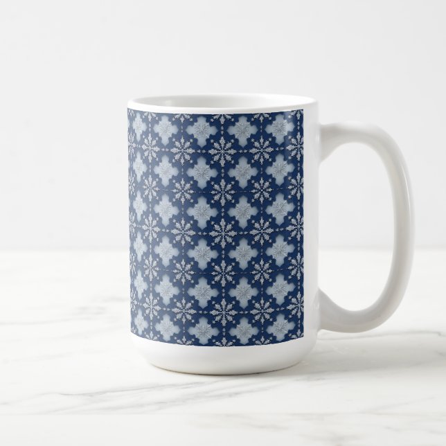 Intricses Snowflake-Muster Kaffeetasse (Rechts)