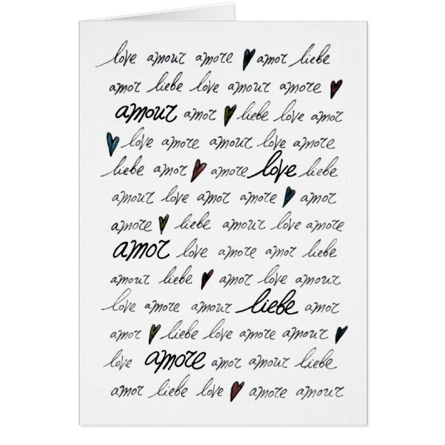 "Intrigue amoureuse Amore Liebe Amor d'amour " (Devant)