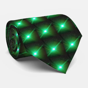 Intrigue lumineuse : Cravate en soie Cyber-Étincel