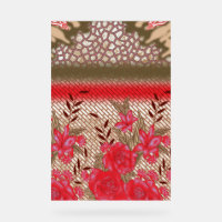 Intrikates Stoffdesign mit Blumenmuster