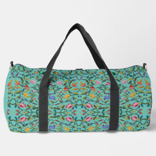 Intrikierte Blumenmuster botanische Schnitt Nähtas Duffle Bag