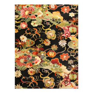 Intrikiertes Blumendesign Fotodruck