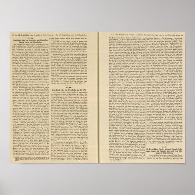 Introduction 1819 Deutschland IIIV Poster (Vorne)