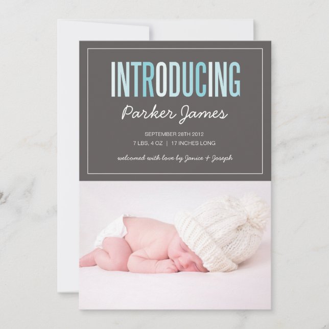 INTRODUCTION | FAIRE-PART DE NAISSANCE (Devant)