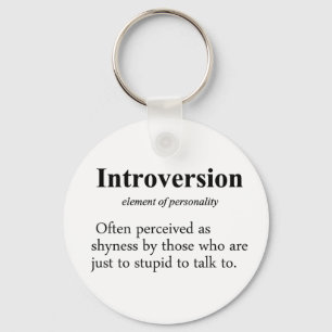 Introversions-Definition Schlüsselanhänger