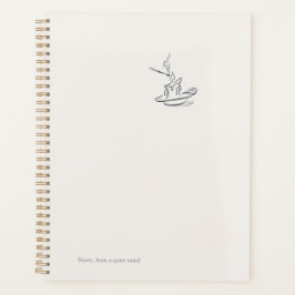 Introvert Black and White Minimalist Planner Planer