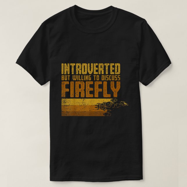 Introvert But Willing To Discuss Space Shows T-Shirt (Design vorne)