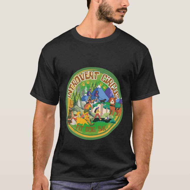 Introvert Circus Explore 5k T-Shirt (Vorderseite)