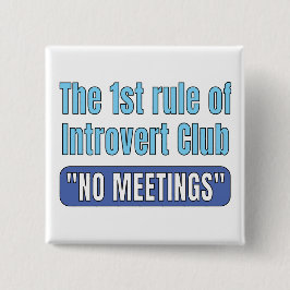 Introvert Club T-Shirt Button