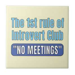 Introvert Club T-Shirt Fliese