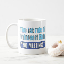Introvert Club T-Shirt Kaffeetasse