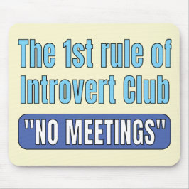 Introvert Club T-Shirt Mousepad