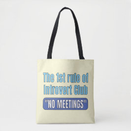 Introvert Club T-Shirt Tasche