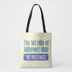 Introvert Club T-Shirt Tasche