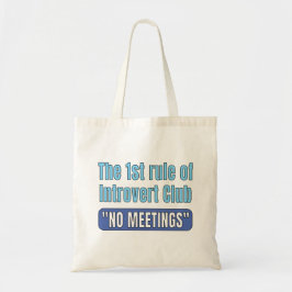 Introvert Club T-Shirt Tragetasche