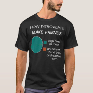 Introvert Funny Introverts Pie Chart Meme T-Shirt