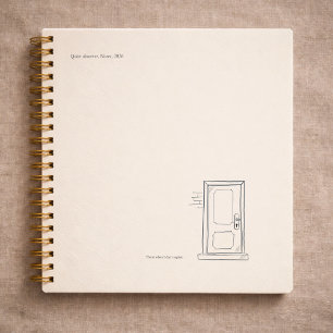 Introvert Geschenk Stille Einsamkeit Geschlossene Notizbuch