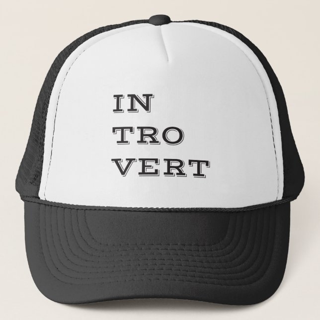 Introvert Hat Truckerkappe (Vorderseite)
