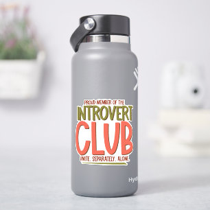 Introvert Klub Aufkleber