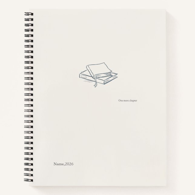 Introvert Literary Aesthetic/ Spiral Notebook Notizbuch (Vorderseite)