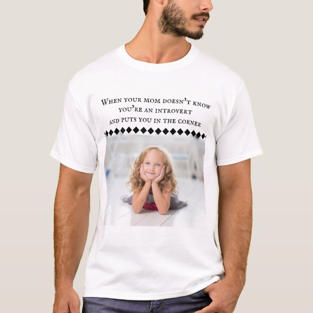 Introvert Meme Basic T - Shirt (Vorderseite)