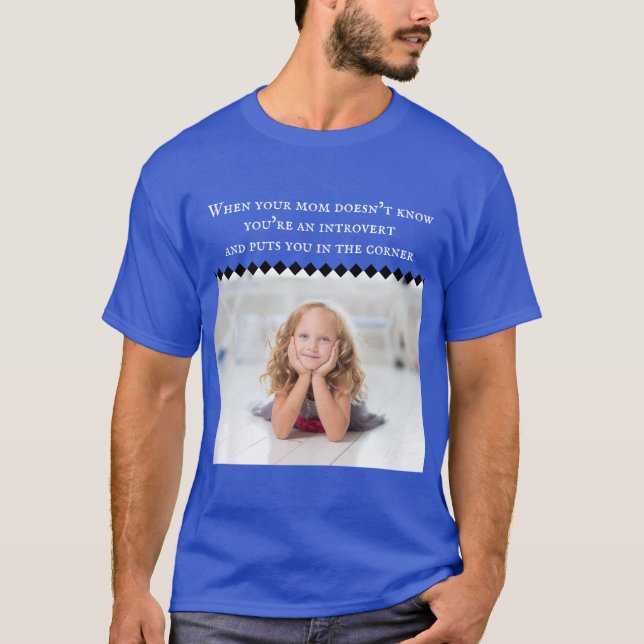 Introvert Meme Dark T - Shirt (Vorderseite)