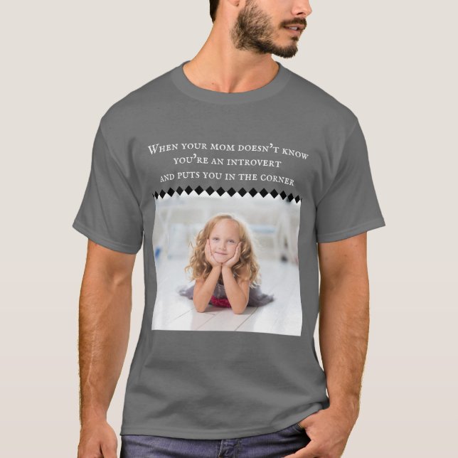 Introvert Meme Dark T - Shirt (Vorderseite)