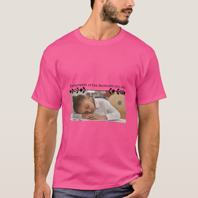 Introvert Meme Dark T - Shirt (Vorderseite)