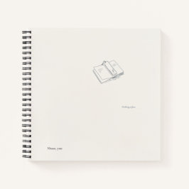 Introvert Minimalist Literary Gift Notebook Notizbuch