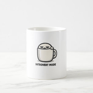 Introvert-Modus aktiviert - Süße müde Charakter-Ca Kaffeetasse