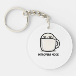 Introvert-Modus aktiviert - Süße müde Charakter-Ca Schlüsselanhänger