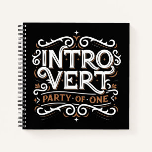 Introvert (Parti de l'un) Carnet sq dirigé par l'u