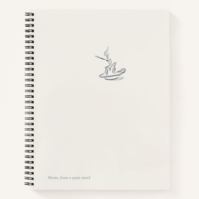 Introvert Quiet Solitude Giftable Notebook Notizbuch (Vorderseite)