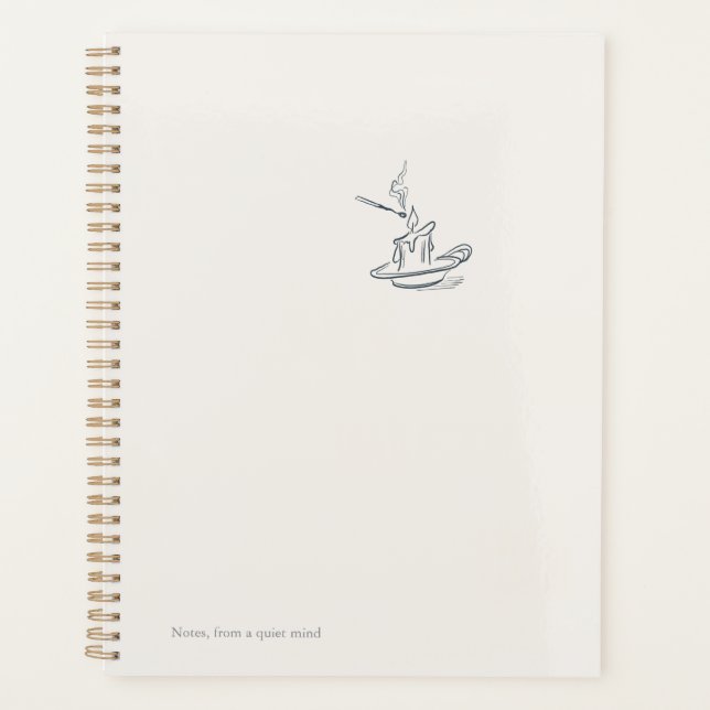 Introvert Quiet Solitude Minimalist Planner Planer (Vorderseite)