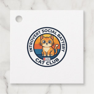 Introvert Soziale Batterie Katze Süße Kitty Design Geschenkanhänger