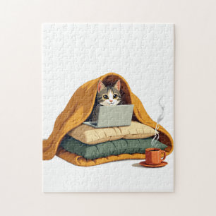 Introvert Überlebensmodus Katzen-Decken-Fort-Aufkl