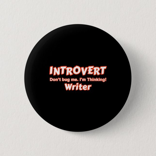 Introvert Writer Button (Vorderseite)