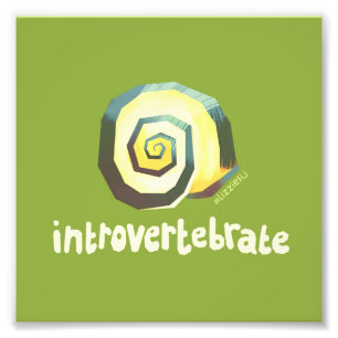 Introvertebrale Schnecke - klein Gedruckte Kunst Fotodruck
