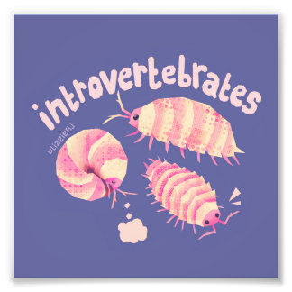Introvertebrates isopods - klein Gedruckte Kunst Fotodruck
