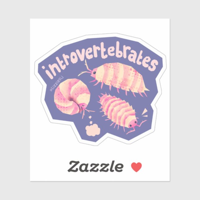 Introvertebrates isopods - kleiner Aufkleber (Blatt)