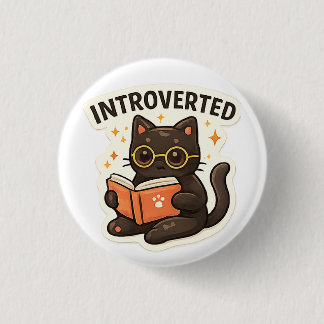 Introverted But Willing To Discuss Cats Button