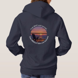 Introverted Cruise Spouse Balcony Hoodie