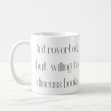 Introverted, mais prêt à discuter de livres mug