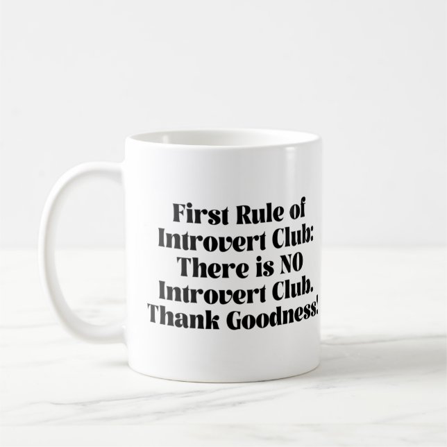 Introverter Club Kaffeetasse (Links)