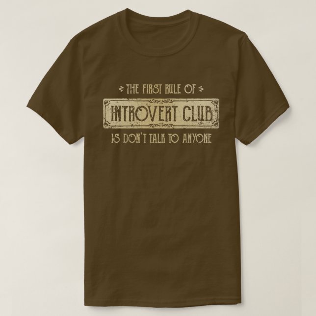 Introverter Club T-Shirt (Design vorne)