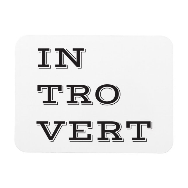 Introvertieren Flexi Magnet (Horizontal)