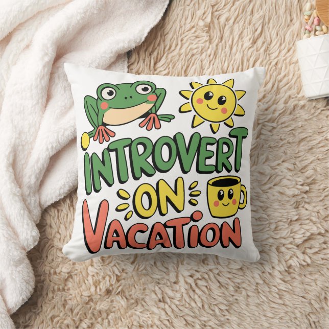 Introvertieren Sie Sunshine Break Kissen (Decke)