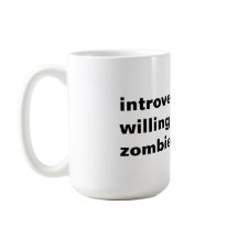 introvertiert, aber willens, Zombies zu diskutiere